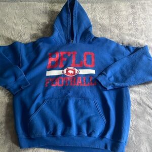 BFLO Football Hoodie Gildan XL Blue (no string)